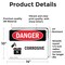 Signmission Corrosive Danger Sign, Vinyl Decal, 14in W x 10in L, 2PK OS-2PACK-DS-D-1014-L-2003 - alternate 2